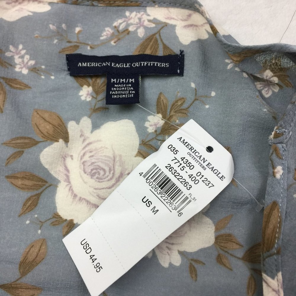 New!!! AMERICAN EAGLE Layer Blouse Top Long Sleeve - Picture 6 of 10